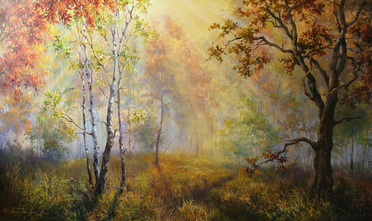 Мария Гордеева - пейзаж - Золотый Лучи Осени